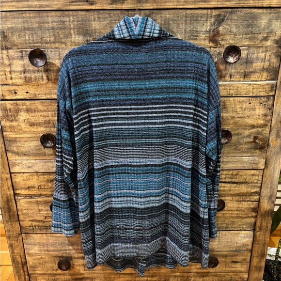 Bobeau Ribbed Open Cardigan - Picture 2 of 5